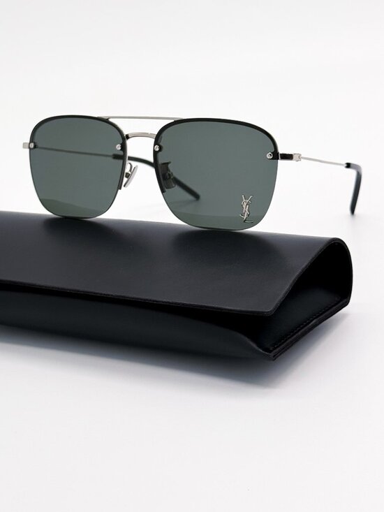 New Saint Laurent Sunglasses SL309M 006 Unisex Aviator Eyewear main image 6